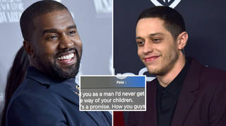 Kanye West leaked a DM from Kim Kardashian's boyfriend Pete Davidson