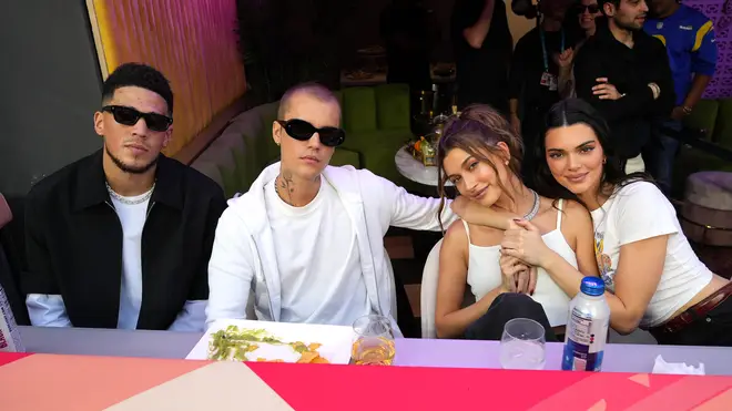 Justin Bieber, Hailey Bieber, Kendall Jenner and Devin Booker