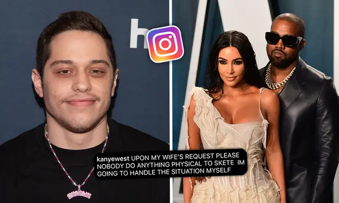 Kanye West takes aim at Pete Davidson online