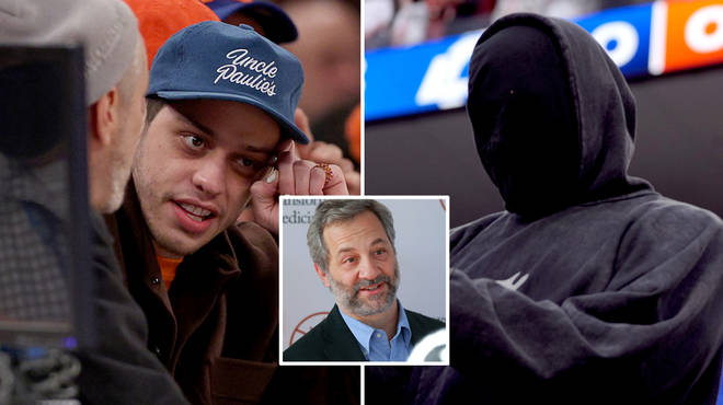 Pete Davidson's director friend Judd Apatow poked fun at Kanye West's Super Bowl look