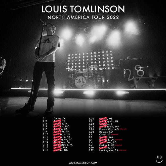 Louis Tomlinson is on the North American leg of his tour