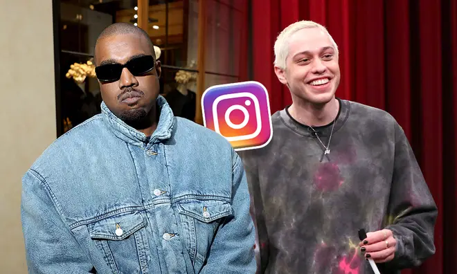 Kanye West posted-and-deleted that he's followed Pete Davidson after he rejoined Instagram