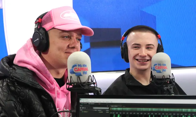 Aitch and ArrDee joined Roman Kemp on Capital Breakfast