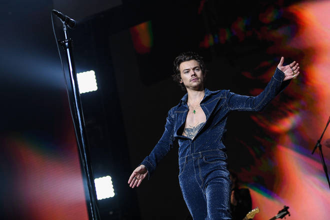 Harry Styles conducted a gender reveal for a fan during one of his Love On Tour shows