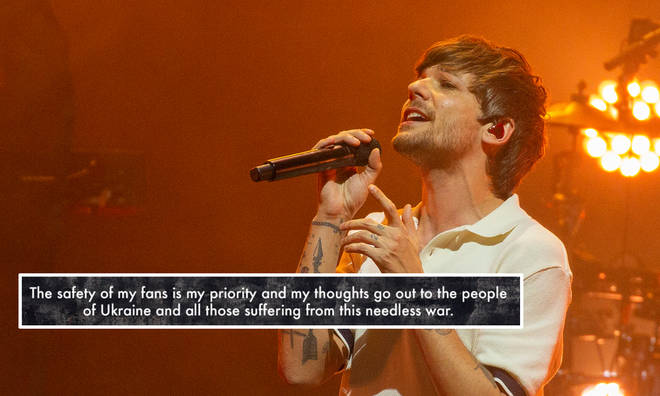 Louis Tomlinson has cancelled his gigs in Ukraine and Russia