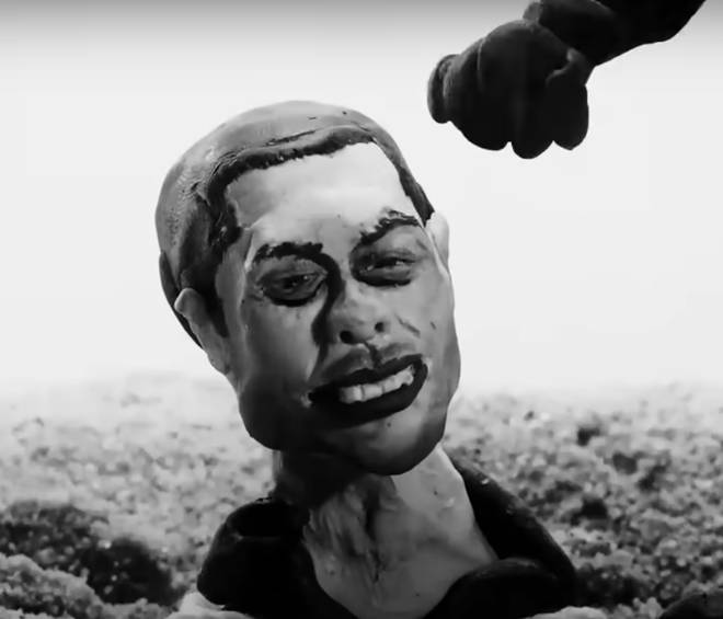 Kanye West 'buried' Pete Davidson in his animated 'Eazy' video