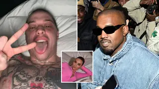 Pete Davidson sent a selfie of him in bed with Kim Kardashian