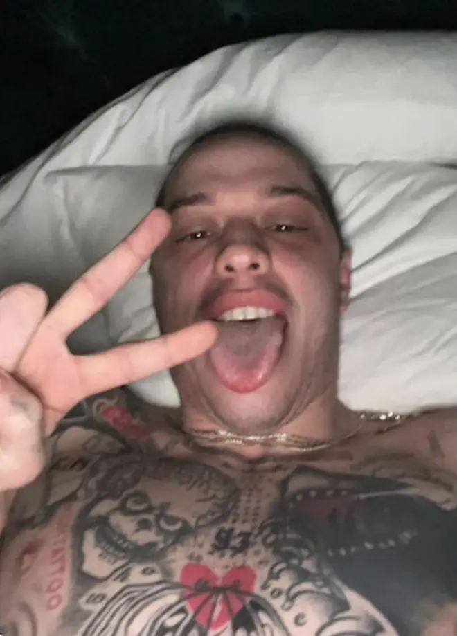 Pete Davidson seemingly gets Kim Kardashian's name tattooed on his chest