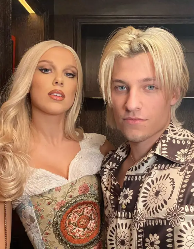 Millie Bobby Brown and Jake Bongiovi dressed as Barbie and Ken for her birthday party