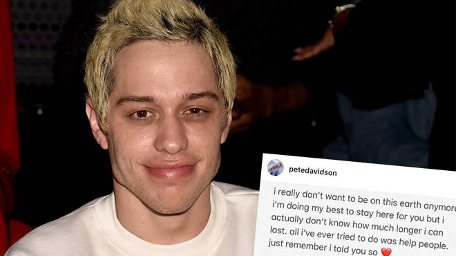 Pete Davidson deleted his Instagram account after posting a worrying message.