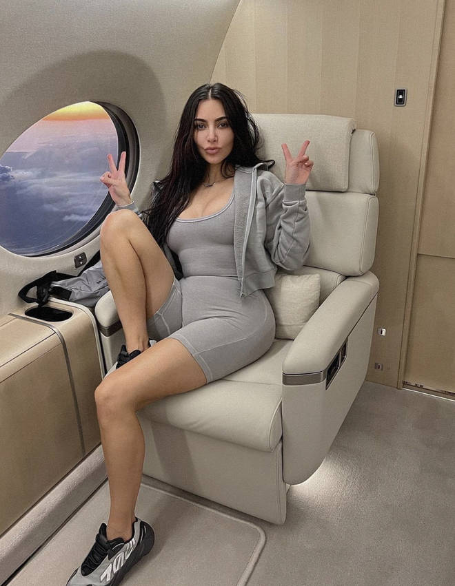 Kim Kardashian treats her guests with all-star treatment on her plane