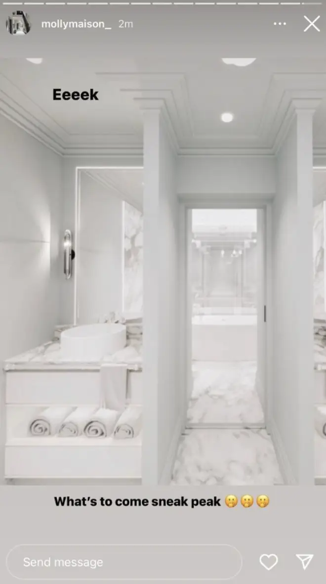 Molly-Mae Hague has plans to change her bathroom from green to white