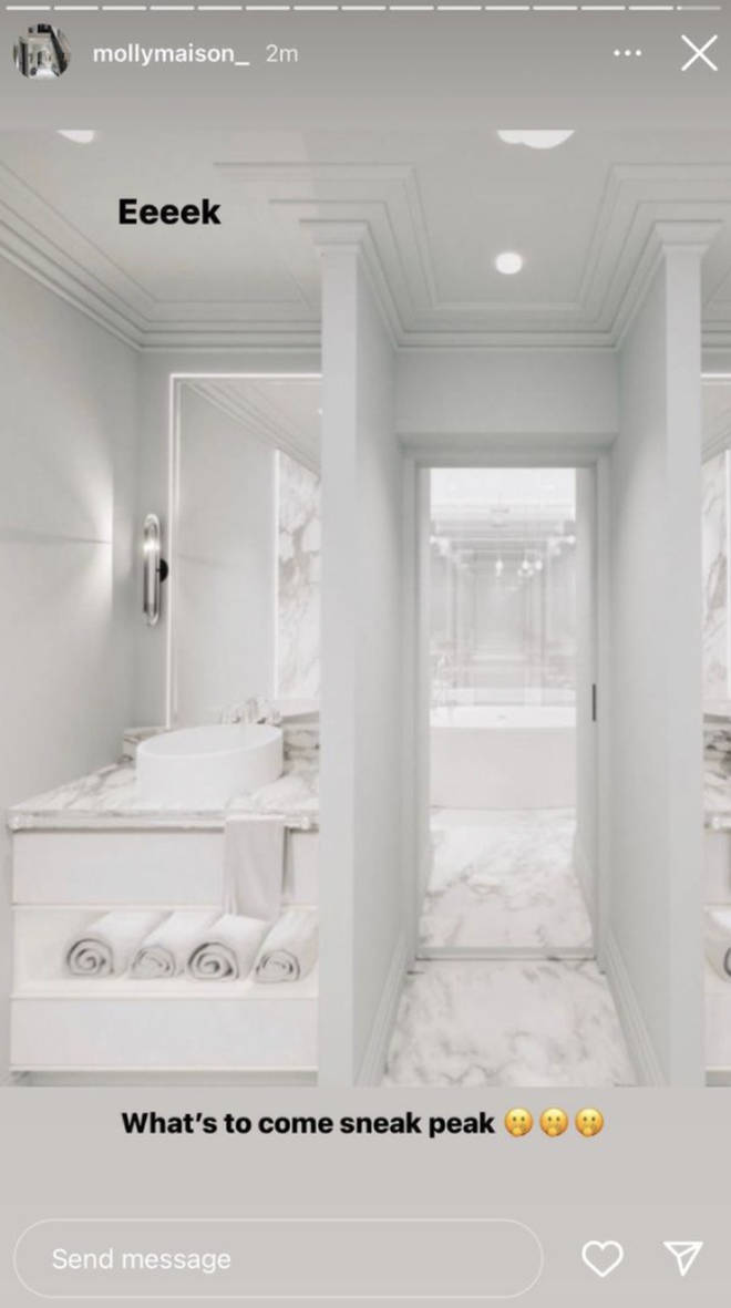 Molly-Mae Hague plans to change her bathroom from green to white