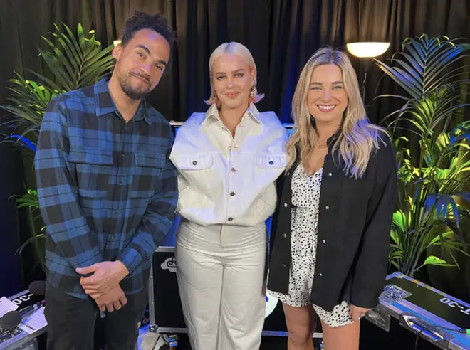 Anne-Marie joined Capital’s Siân Welby and Heart's Dev Griffin backstage at Concert for Ukraine