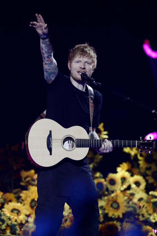 Ed Sheeran sang 'Bad Habits' and 'Perfect'