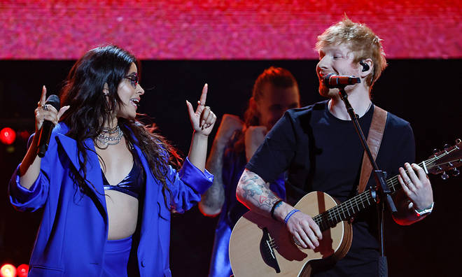 Camila Cabello and Ed Sheeran joined together to perform 'Bam Bam' together at Concert for Ukraine