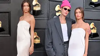 Hailey Bieber has cleared up rumours she's 'pregnant' following her red carpet appearance at the Grammys