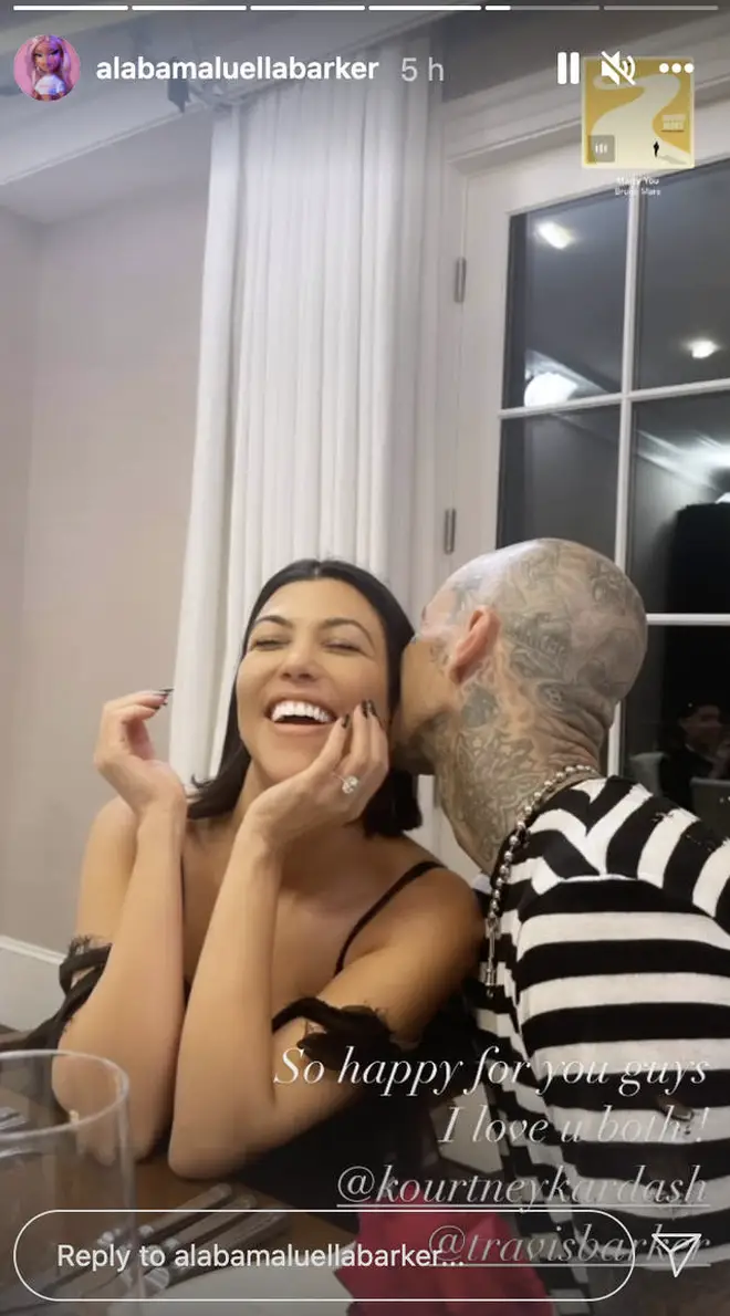 Travis Barker proposed to Kourtney Kardashian in October 2021