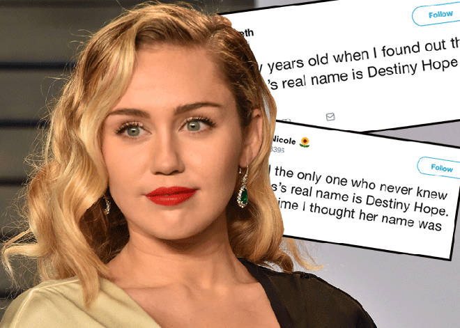 Miley Cyrus' real name has left fans in shock