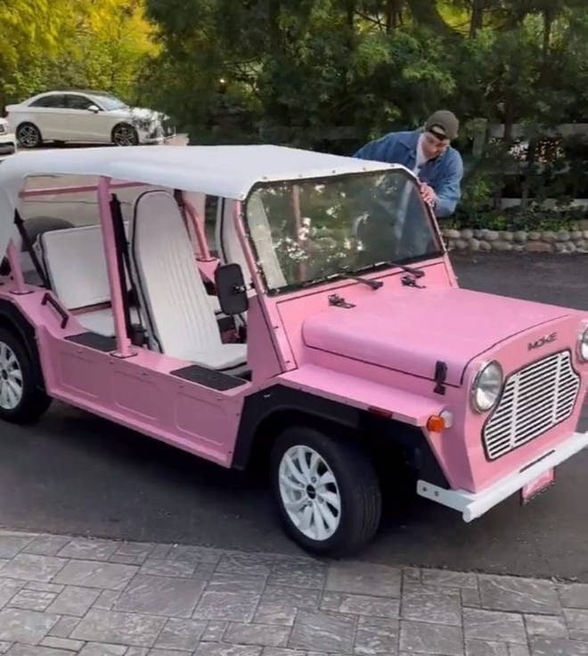 Pete Davidson was seen driving around in Kim Kardashian's MOKE