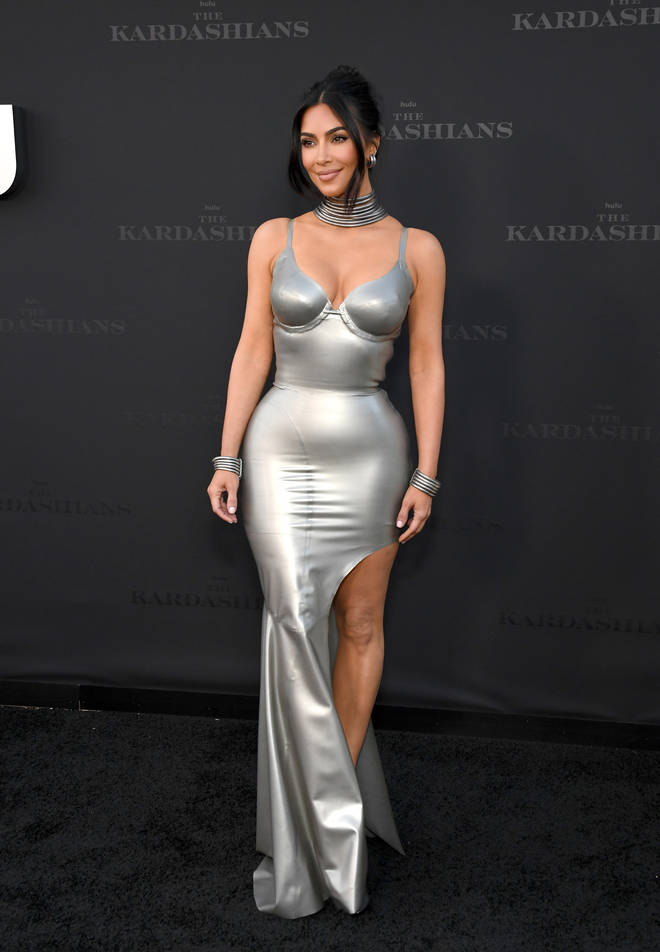 Kim Kardashian at The Kardashians premiere