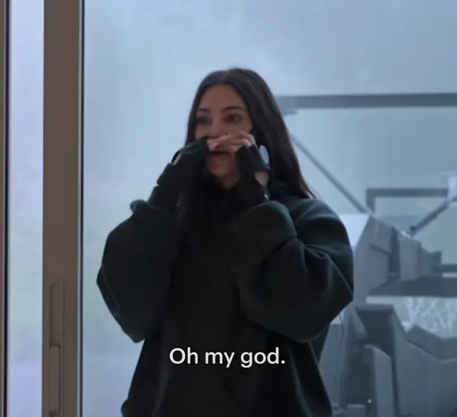 Kim Kardashian is in shock after finding out her son Saint saw a joke about her sex tape online