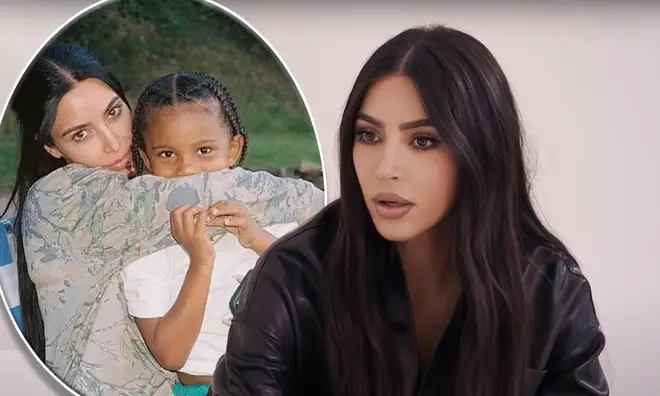 Kim Kardashian said she was 'mortified' after Saint saw a joke about her sex tape online