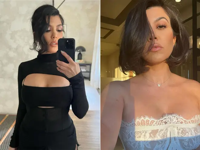 Kourtney Kardashian selfies