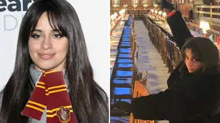 Camila Cabello visited the Harry Potter set & acted out a scene