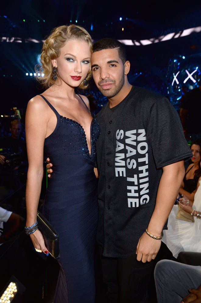Taylor Swift and Drake pose together at the 2013 VMAs
