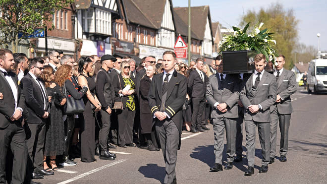 Tom Parker's funeral procession passed fans lining the streets