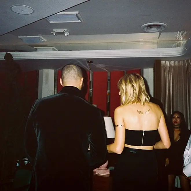 Drake shared a snap of Swift at his party