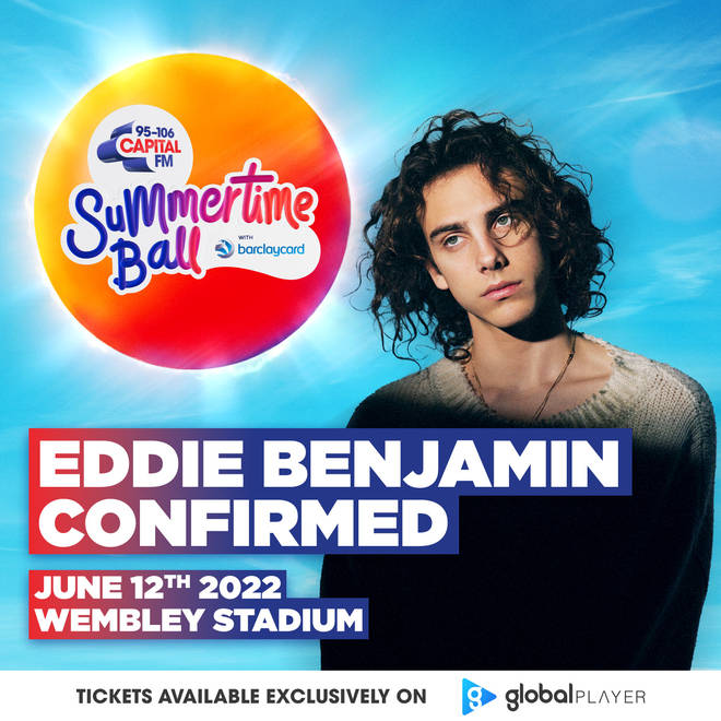 Eddie Benjamin is on Capital's Summertime Ball line-up