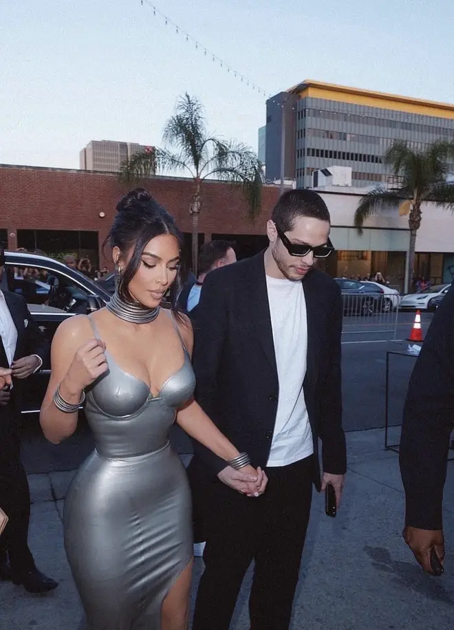 Kim Kardashian and Pete Davidson looked super loved-up at The Kardashians premiere