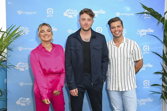 Roman Kemp, Sian Welby and Sonny Jay at Capital's Summertime Ball kick-off party