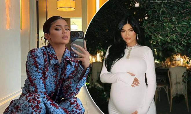 Kylie Jenner shared an unseen pregnancy photo of Stormi kissing her baby bump