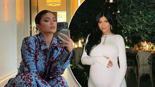 Kylie Jenner shared an unseen pregnancy photo of Stormi kissing her baby bump