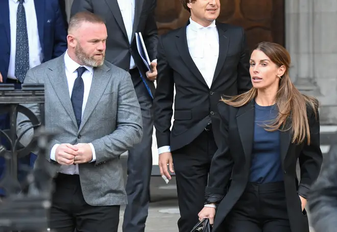 Wayne Rooney joined wife Coleen at court