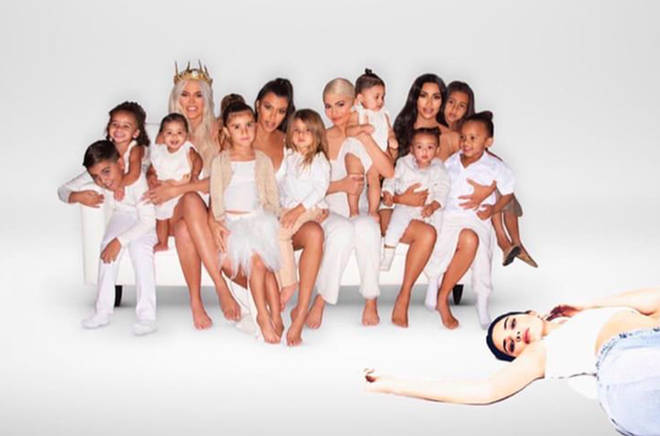 Kendall Jenner photoshopped herself into the Kardashian Christmas card
