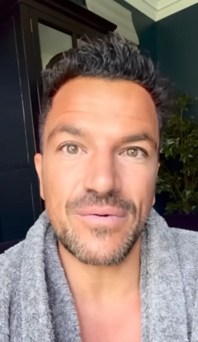 Peter Andre responded to Rebekah Vardy's claims in a video