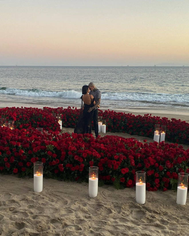 Kourtney and Travis got engaged after 10 months of dating