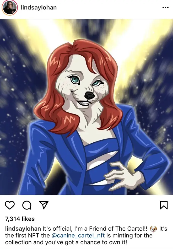 Lindsay Lohan started her own furry NFTs