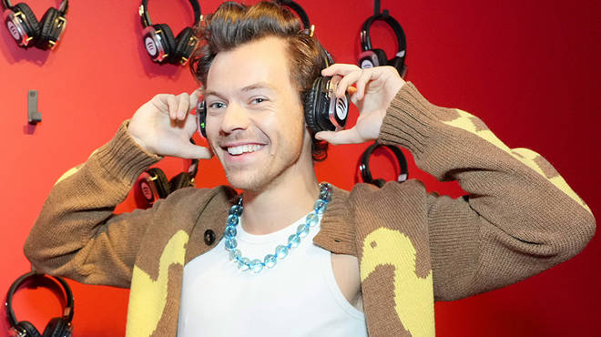 Harry Styles in the studio making 'Harry's House'