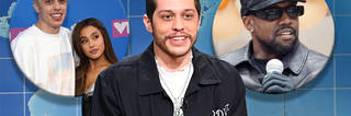Pete Davidson mentioned Ariana Grande & Kanye West in his final speech on Saturday Night Live