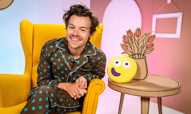 Harry Styles stunned in a two-piece Gucci PJ set