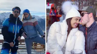 Priyanka Chopra, Nick Jonas, Joe Jonas, and Sophie Turner go skiing in Switzerland