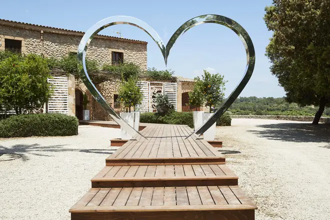 Love Island villa entrance