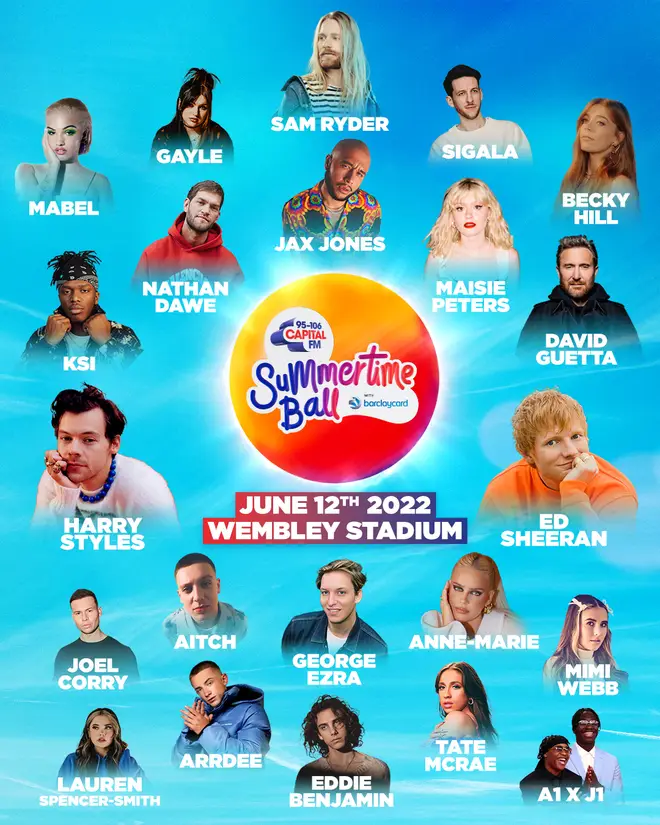 The 2022 Summertime Ball line-up features all your favourite pop stars