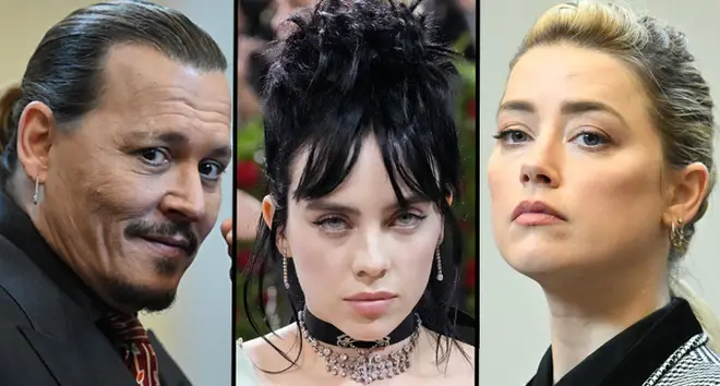 Billie Eilish appears to reference Johnny Depp and Amber Heard’s trial in new song.