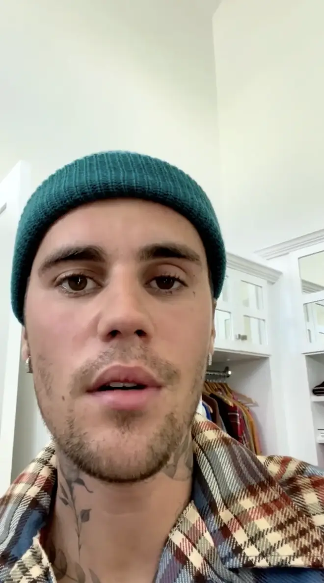 Justin Bieber said he's doing facial exercises to try and regain movement